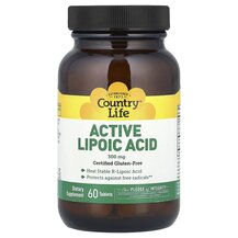 Альфа-ліпоєва Active Lipoic Acid Country Life 60 таблеток Альфа-ліпоєва Active Lipoic Acid Country Life 60 таблеток