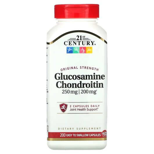 Основное фото товара Glucosamine 250 mg Chondroitin 200 mg Original Strength Основное фото товара Glucosamine Chondroitin 200 / 250 mg, Глюкозамин Хондроитин, 200