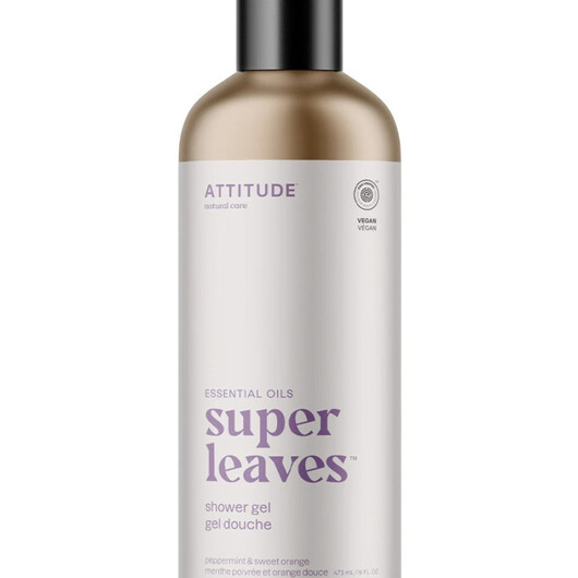 Основне фото товару Super Leaves | Essential Oils: Shower Gel - Peppermint & Sweet Orange Основне фото товару Super Leaves | Essential Oils: Shower Gel - Peppermint, Гель для