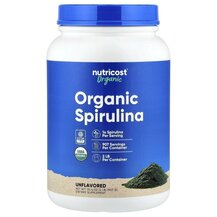 Спіруліна Organic Spirulina Unflavored Nutricost 907 г