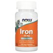 Фото товару NOW Foods, Iron 18 mg, Залізо 18 мг, 120 капсул