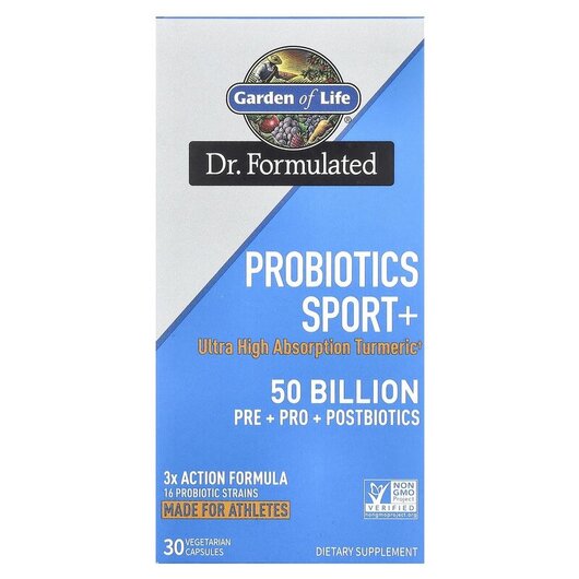 Основное фото товара Probiotics Sport+ 50 Billion Основное фото товара Garden of Life, Пробиотики, Probiotics Sport+ 50 Billion, 30 капс