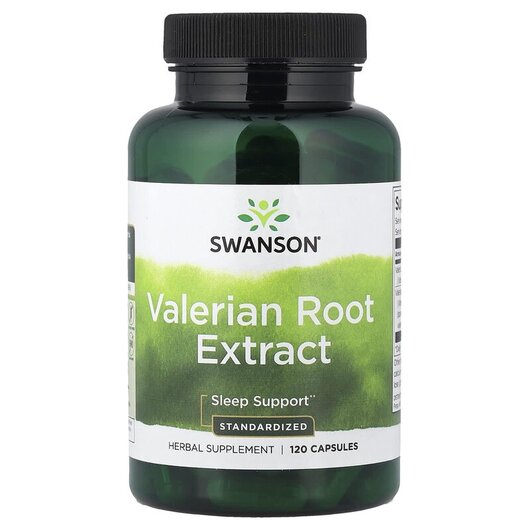 Основное фото товара Swanson, Валериана, Valerian Root Extract Standardized, 120 капсу