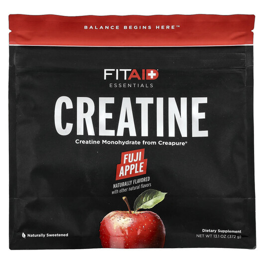 Основне фото товару FITAID, Essentials Creatine Fuji Apple, Креатин, 372 г