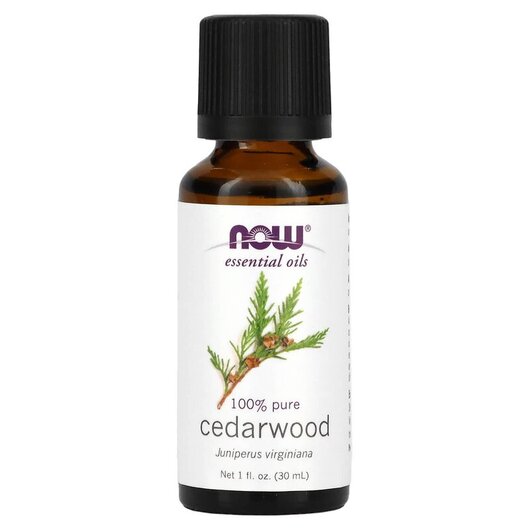 Основное фото товара NOW Foods, Эфирное масло, Pure Essential Oil Cedarwood, 30 мл