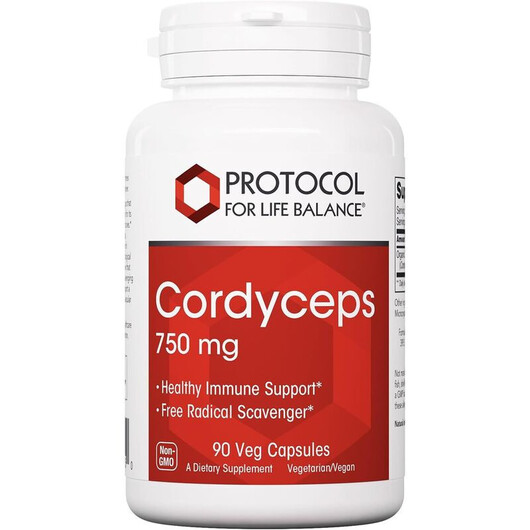 Основне фото товару Cordyceps 750 mg Основне фото товару Cordyceps 750 mg, Гриби Кордицепс, 90 капсул