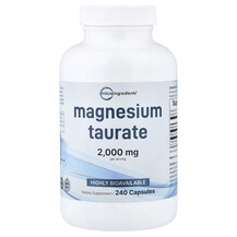 Magnesium Taurate Магний Micro Ingredients 240 капсул