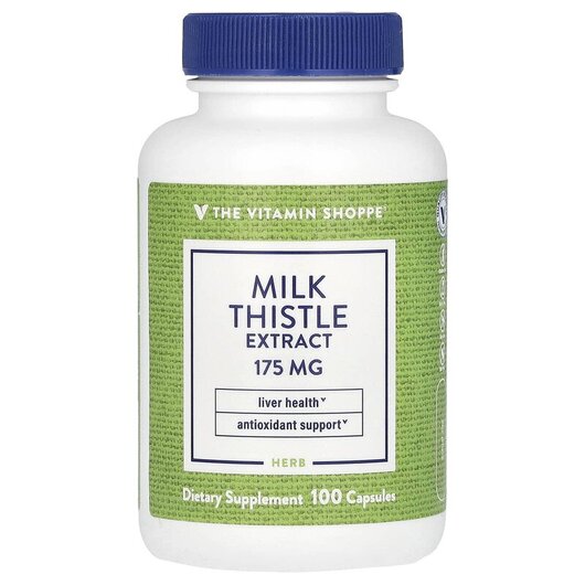 Основное фото товара Milk Thistle Extract 175 mg Основное фото товара TheVitaminShoppe, Расторопша, Milk Thistle Extract 175 mg, 100 ка