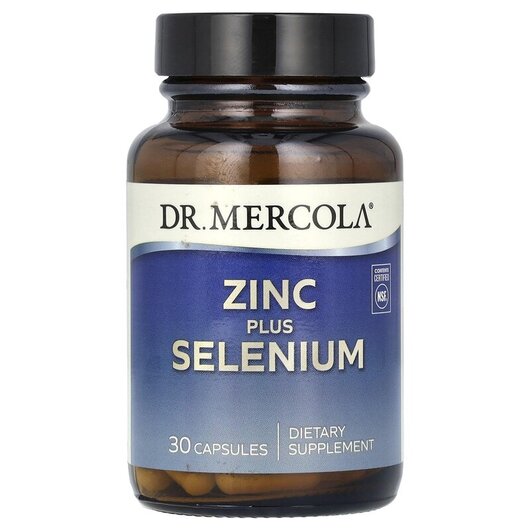 Основное фото товара Zinc Plus Selenium Основное фото товара Dr. Mercola, Цинк и Селен, Zinc Plus Selenium, 30 капсул