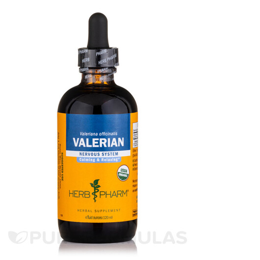 Основное фото товара Herb Pharm, Валериана, Valerian, 120 мл