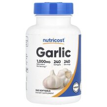 Garlic 1000 mg Экстракт Чеснока Nutricost 240 капсул Garlic 1000 mg Экстракт Чеснока Nutricost 240 капсул