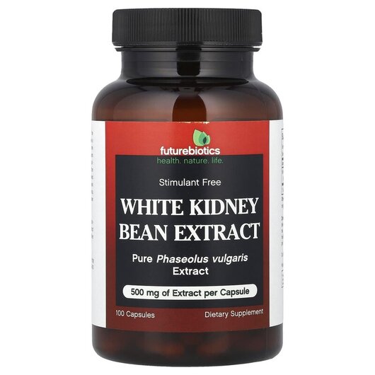 Основне фото товару White Kidney Bean Extract Основне фото товару White Kidney Extract, Екстракт білої квасолі, 100 капсулк