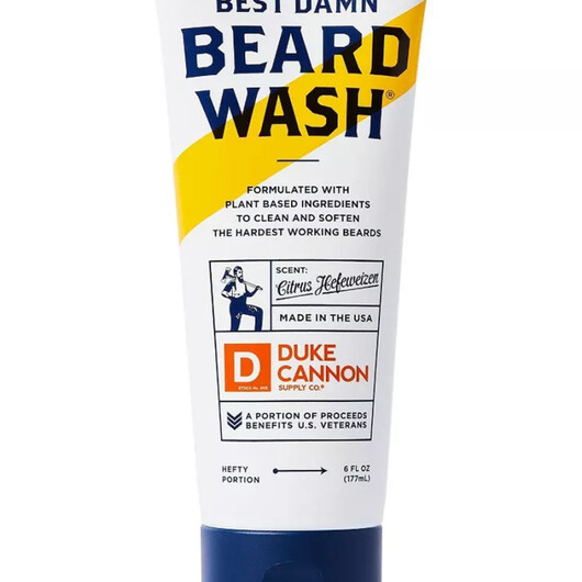 Основное фото товара Best Damn Beard Wash Основное фото товара Duke Cannon, Шампунь и кондиционер, Best Damn Beard Wash, 177 мл