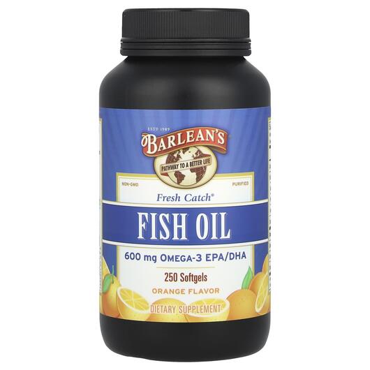 Основное фото товара Barlean's, Рыбий жир, Fish Oil Omega-3 EPA/DHA, 250 капсул
