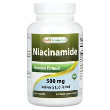 Niacinamide 500 mg Ниацинамид Best Naturals 240 таблеток