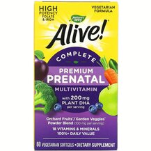 Alive! Premium Prenatal Витамины для беременных Nature's Alive! Premium Prenatal Витамины для беременных Nature's