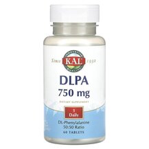 DLPA 750 mg L-Фенилаланин KAL 60 таблеток