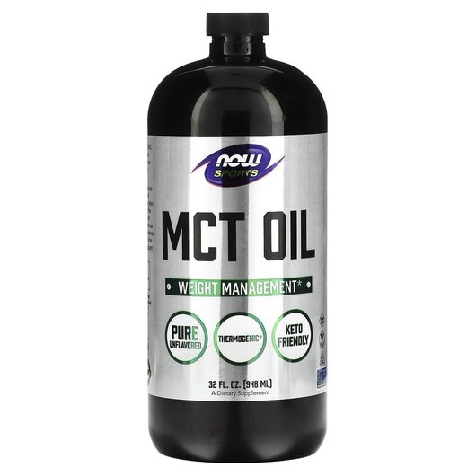 Основное фото товара Sports MCT Oil Основное фото товара NOW Foods, MCT Масло, Sports MCT Oil, 946 мл