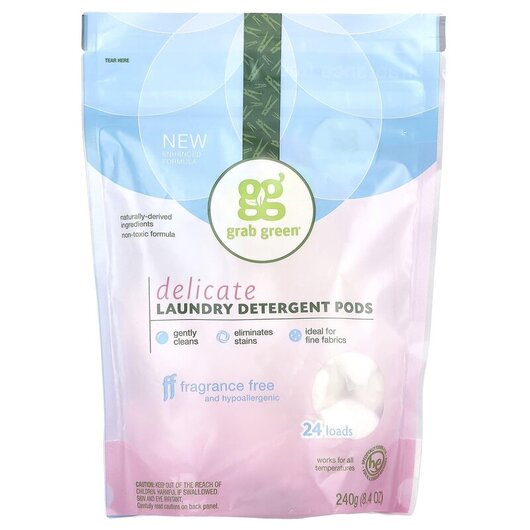Основне фото товару Delicate Laundry Detergent Pods Fragrance Free, Пральний порошок,