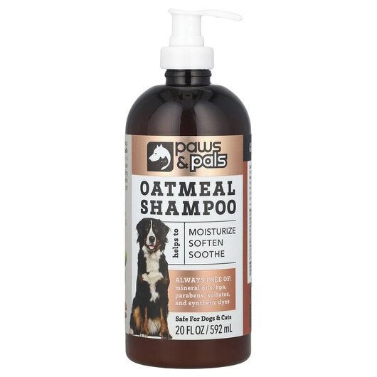 Основное фото товара Oatmeal Shampoo Основное фото товара Paws & Pals, Шампунь, Oatmeal Shampoo, 592 мл