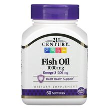 Fish Oil 1000 mg Омега 3 21st Century 60 капсул