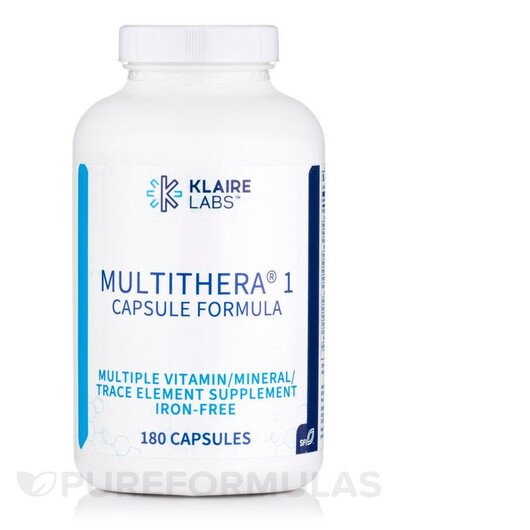 Основное фото товара Мультивитамины, MultiThera1 Capsule Formula Iron-Free, 180 капсул