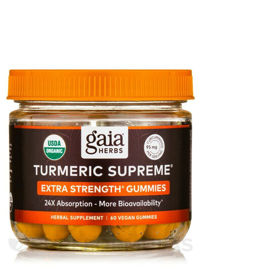 Основное фото товара Turmeric Supreme: Extra Strength Gummies Основное фото товара Turmeric Supreme: Extra Strength Gummies, Экстракт корня куркумы,