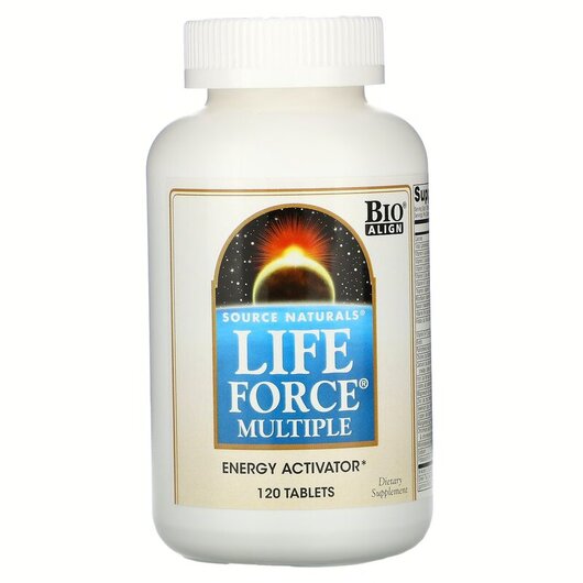Основное фото товара Source Naturals, Мультивитамины, Life Force Multiple, 120 таблето