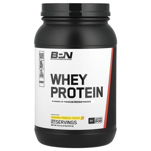 Основне фото товару Whey Protein Banana French Toast Основне фото товару BPN, Whey Protein Banana French Toast, Протеїн Ізолят, 915 г