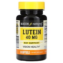 Лютеїн Lutein 40 mg Mason 30 капсул Лютеїн Lutein 40 mg Mason 30 капсул