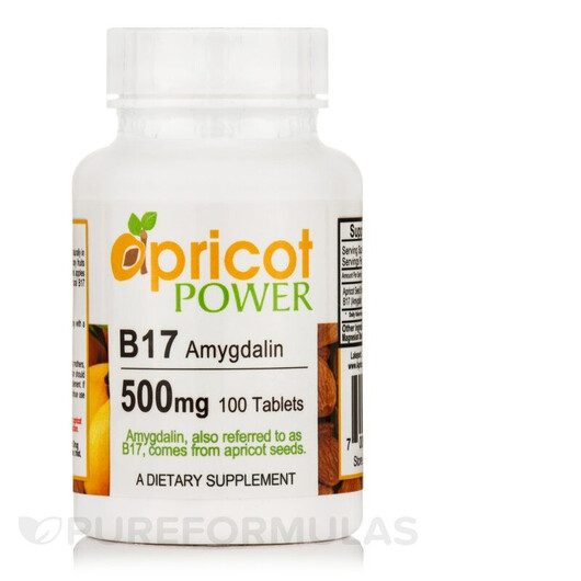 Основне фото товару B17 Amygdalin 500 mg Основне фото товару B17 Amygdalin 500 mg, Вітамін B17 Амігдалін, 100 таблеток
