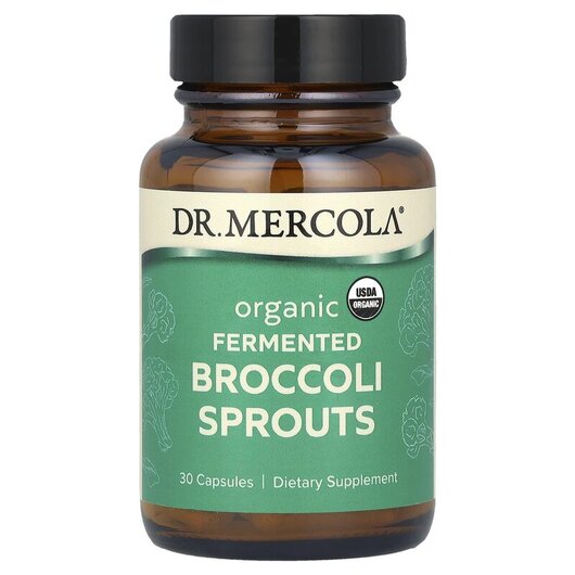 Основне фото товару Dr. Mercola, Fermented Broccoli Sprouts, Екстракт Броколі, 30 кап