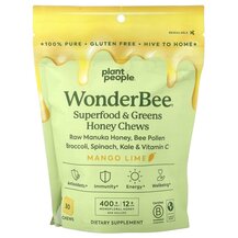 WonderBee Superfood & Greens Honey Chews Mango Lime Plant WonderBee Superfood & Greens Honey Chews Mango Lime Plant