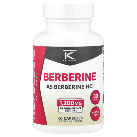 Основное фото товара Berberine Основное фото товара KetoLogic, Берберин, Berberine, 60 капсул