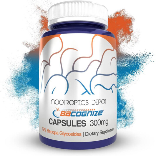 Основне фото товару Nootropics Depot, BaCognize 300 mg, Підтримка мозку, 120 капсул