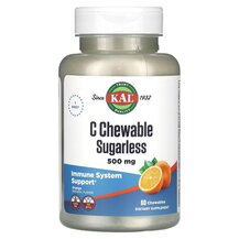 C Chewable Sugarless Orange 500 mg Витамин C KAL