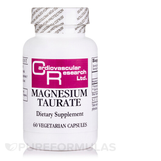 Основне фото товару Magnesium Taurate Основне фото товару Ecological Formulas, Magnesium Taurate, Магній Таурат, 60 капсул
