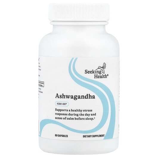 Основне фото товару Seeking Health, Ashwagandha Extract 467 mg, Ашваганда, 60 капсул
