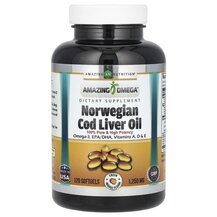 Олія печінки тріски Norwegian Cod Liver Oil Orange Amazing Олія печінки тріски Norwegian Cod Liver Oil Orange Amazing