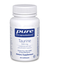 L-Таурин Taurine 500 mg Pure Encapsulations 60 капсул