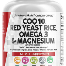 COQ10 200 mg Red Yeast Rice Omega 3 Magnesium Complex