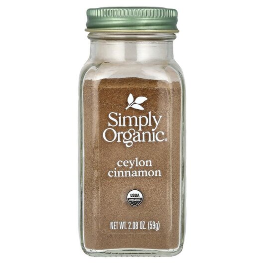 Основне фото товару Organic Ceylon Cinnamon Основне фото товару Simply Organic, Organic Ceylon Cinnamon, Спеції, 59 г