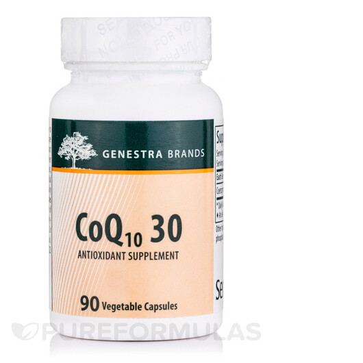 Основное фото товара Genestra, Коэнзим CoQ10, CoQ10 30, 90 капсул