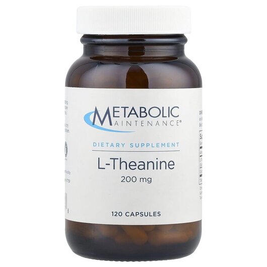 Основное фото товара L-Theanine 200 mg Основное фото товара Metabolic Maintenance, L-Теанин 200 мг, L-Theanine 200 mg, 120 ка