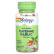 Фото товара Solaray, Кайенский перец, True Herbs Cayenne Garlic 540 mg, 100 к