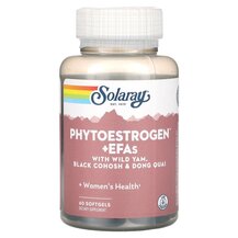 Підтримка естрогену Phytoestrogen + EFAs Solaray 60 капсул