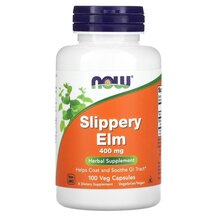 Кора слизького в'яза 400 мг Slippery Elm 400 mg NOW Foods