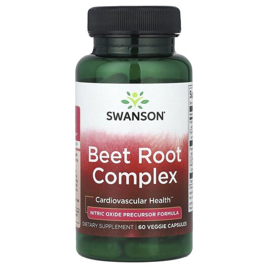 Основне фото товару Swanson, Beet Root Complex, Червоний буряк, 60 капсул