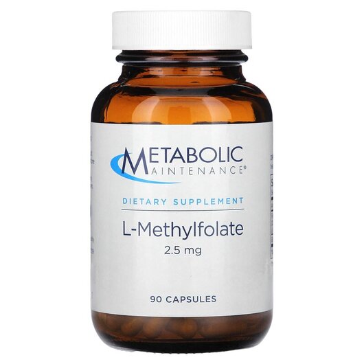 Основное фото товара L-Methylfolate 2.5 mg Основное фото товара Metabolic Maintenance, Метилфолат, L-Methylfolate 2.5 mg, 90 капс