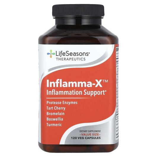 Основное фото товара LifeSeasons, Поддержка иммунитета, Inflamma-X, 120 капсул
